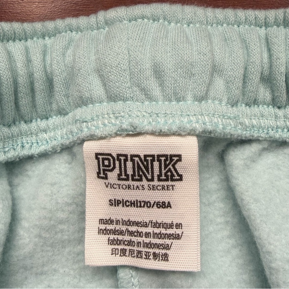 VS PINK Everyday Fleece High Waist Sweatpants in Blue Opal - Picture 8 of 11